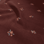 Sztruks kwiatki brąz