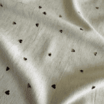 Wiskoza z lnem serduszka